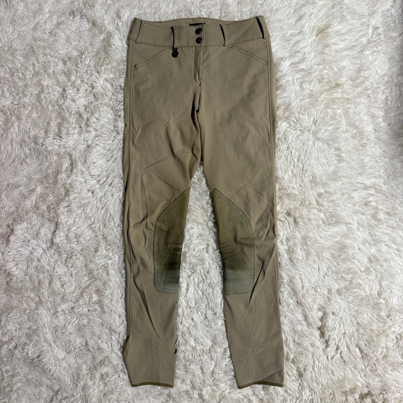 Women’s Size 26L Tan Pikeur Knee Patch Horseback Riding Breeches - Picture 2 of 8